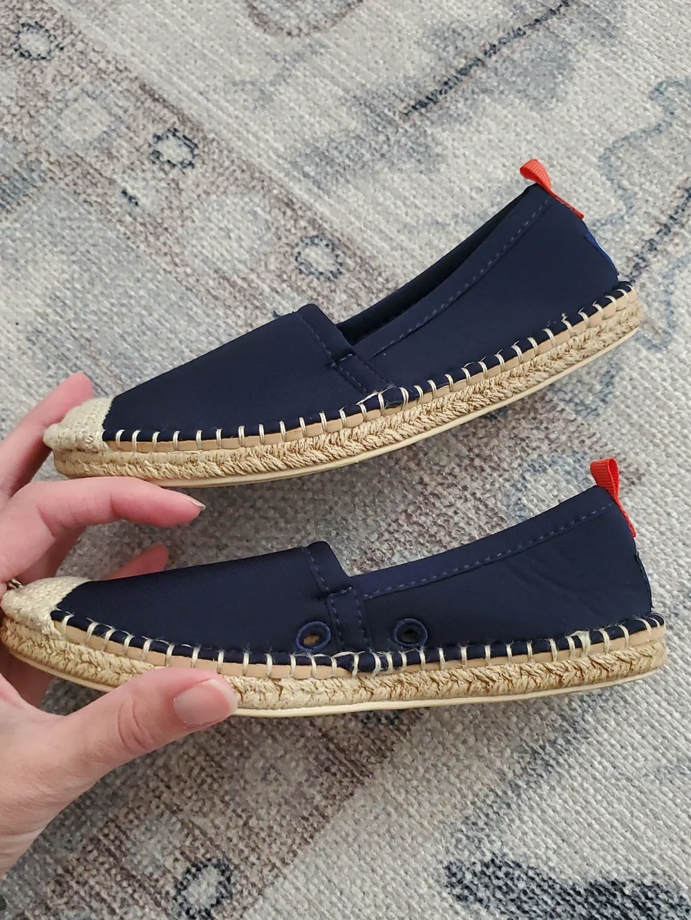 Sea Star Navy Beachwear Beachcomber Espadrille Shoes Kids Sz12